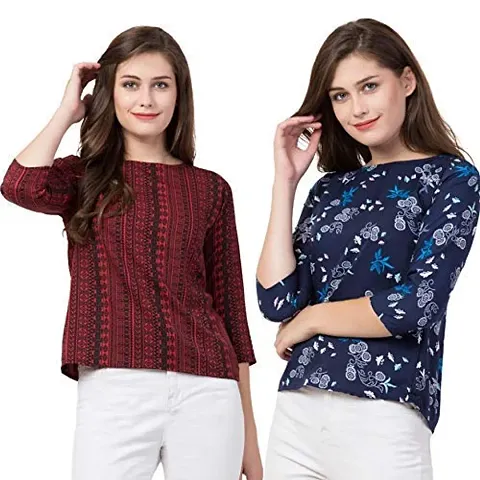 Women's Regular Fit & Flower Top Now Try IT (Large)