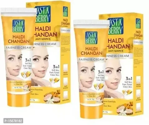 ASTA BERRY HALDI CHANDAN FAIRNESS CREAM (PACK OF 2) Whitening Cream