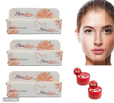 Skinshine Treatment Night Cream 3*15gm With FREE Strawberry Lip Balm 2PC Pack of 5