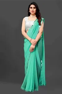 Classic Georgette Solid Saree with Blouse piece-thumb3