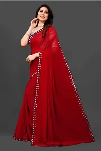 Classic Georgette Solid Saree with Blouse piece-thumb3