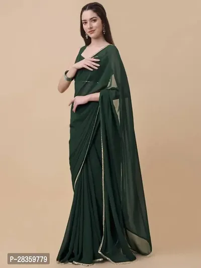 Classic Georgette Saree with Blouse piece for women-thumb4