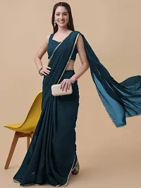 Classic Georgette Saree with Blouse piece for women-thumb2