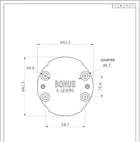 Bonus ML  Round Pack of 5 Chest Lid Lock Pack of 5-thumb3