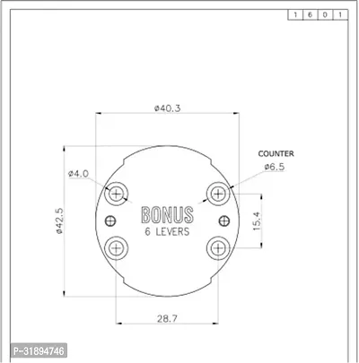 Bonus ML  Round Pack of 5 Chest Lid Lock Pack of 5-thumb4