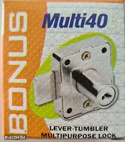 Bonus Multipurpose Lever Tumbler Square Lock 23MM Chest Lid Lock Pack of 1-thumb3