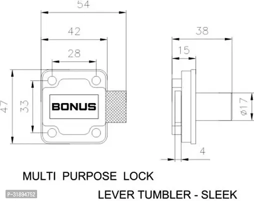 Bonus Sleek pack of 5 Chest Lid Lock Pack of 5-thumb3