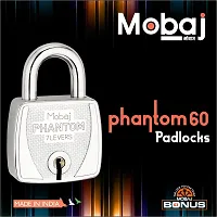 Mobaj Phantom 60mm Pack of 2 Padlock Silver-thumb2