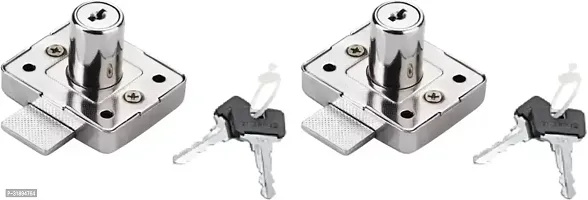 Bonus Multipurpose Lever Tumbler Lock Square 30MM Pack of 2 Chest Lid Lock Pack of 2-thumb0