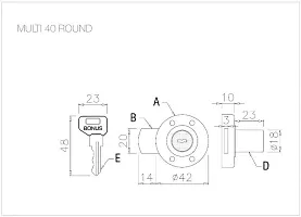 Bonus ML Round Chest Lid Lock Pack of 1-thumb2