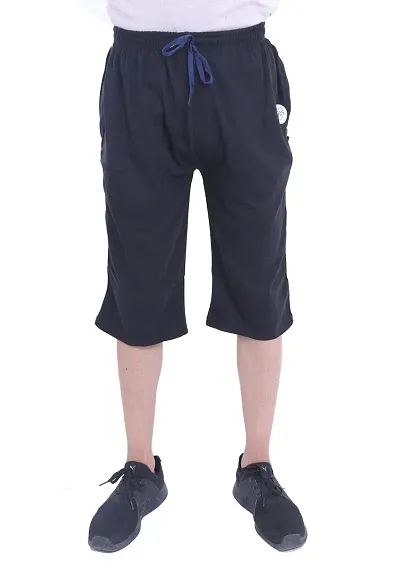 Classic Solid Capris for Men