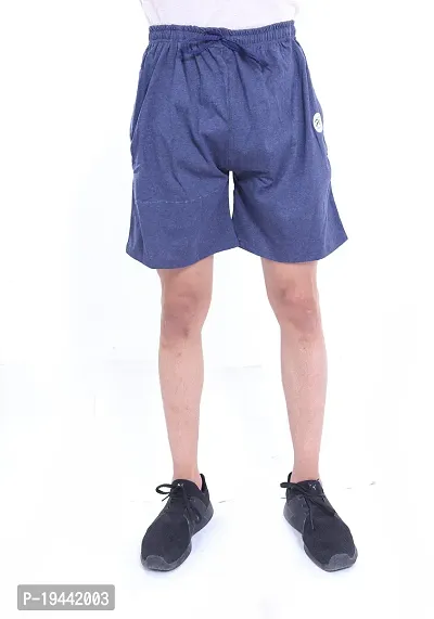 Classic Cotton Solid Shorts for Men-thumb0