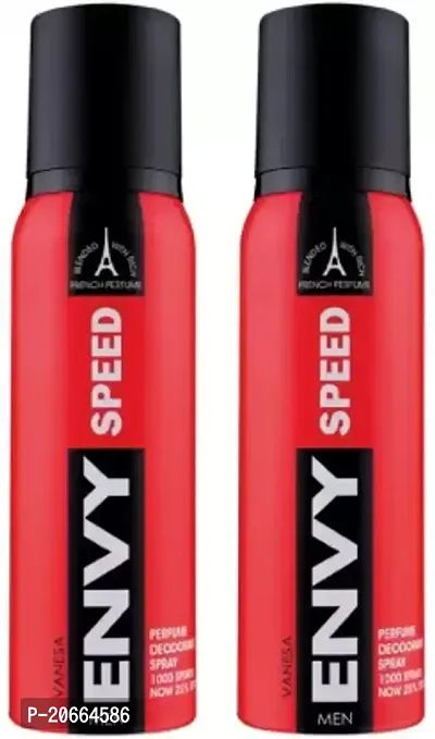 ENVY Speed Perfume Deodorant Spray 120ML Each (Pack of 2) Deodorant Spray - For Men  Women  (240 ml, Pack of 2)