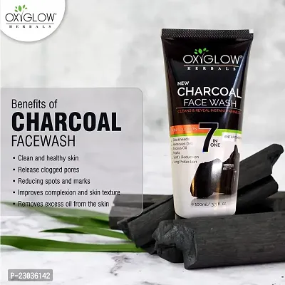oxyglow Charcoal Face Wash, 100g (Pack of 2)-thumb3