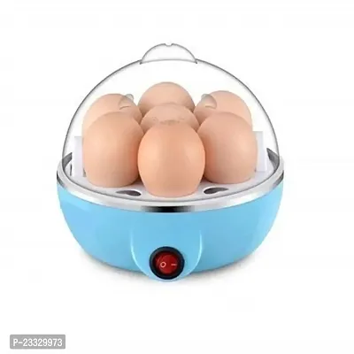 Egg Boiler Electric Automatic Off 7 Egg Poacher for Steaming, Cooking, Boiling and Frying (400 Watts, Blue) Pack Of 1-thumb0