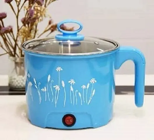 Electric 1.8 Litre Mini Cooker Kettle with Glass Lid Base