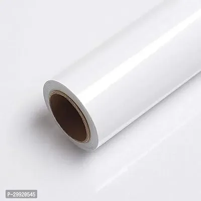 Self Adhesive Removable Wallpaper Wallpaper Stick and Peel (12 X 24_Inch, White Vinyl)-thumb0