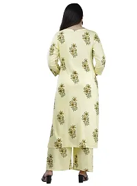 Women's Printed Rayon Straight Kurti with Pant and Dupatta Set For Women Girls.-thumb1