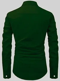 Reliable Green Cotton Solid Short Length Kurta For Men-thumb4