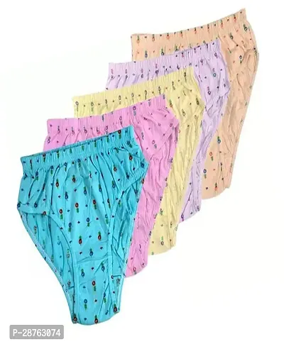 Fancy Multicoloured Cotton Printed Hipster Panty For Women Pack Of 6