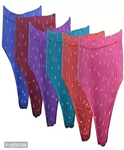 Fancy Multicoloured Cotton Printed Hipster Panty For Women Pack Of 6-thumb0