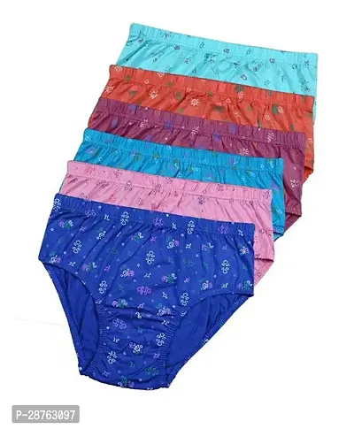 Fancy Multicoloured Cotton Printed Hipster Panty For Women Pack Of 6-thumb0