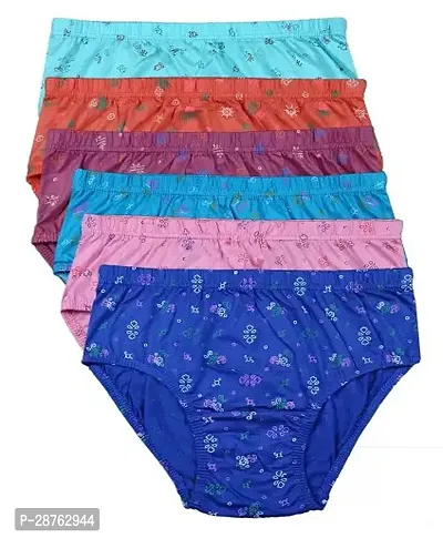 Fancy Multicoloured Cotton Printed Hipster Panty For Women Pack Of 6-thumb0