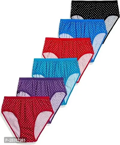 Fancy Multicoloured Cotton Printed Hipster Panty For Women Pack Of 6-thumb0