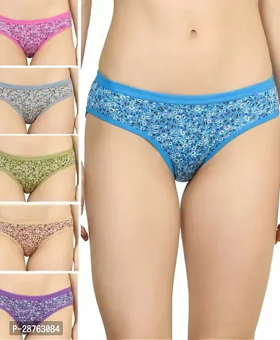 Fancy Multicoloured Cotton Printed Hipster Panty For Women Pack Of 6-thumb0