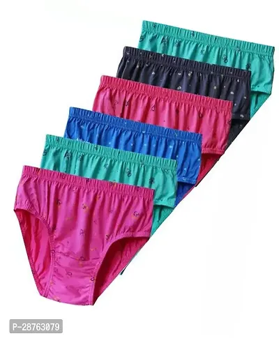 Fancy Multicoloured Cotton Printed Hipster Panty For Women Pack Of 6-thumb0