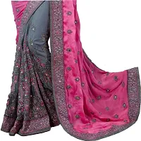 Classic Art Silk Embroidered Saree with Blouse piece-thumb3