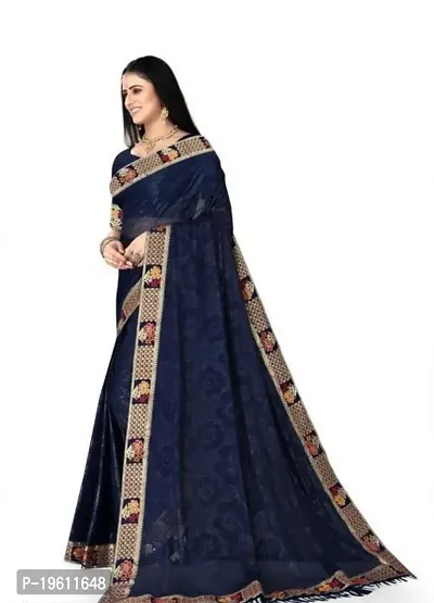 Beautiful  Art Silk  Embellished Saree with Blouse Piece For Women