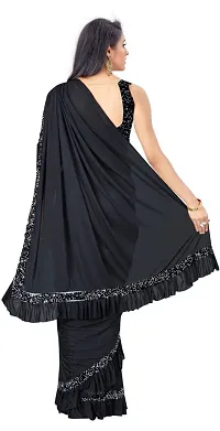 Beautiful  Art Silk  Embellished Saree with Blouse Piece For Women-thumb1