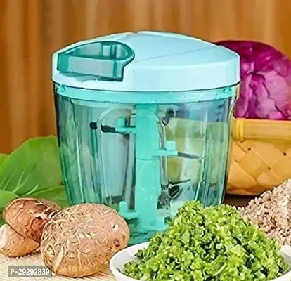 Chopper / Handy Vegetable and Fruit Chopper / Kitchen Dori Chopper / Manual Chopper / Onion Dry Fruit Grinder / Vegetable Chopper Cutter / Salad Maker 900ml BEST QUALITYBlue1 Pcs