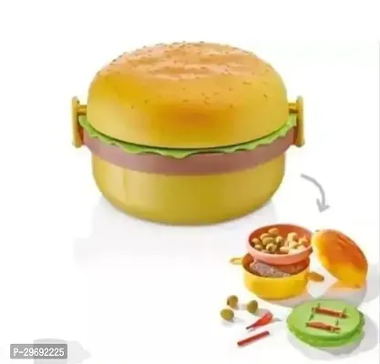 Stylish Plastic Solid Lunch Box-thumb3