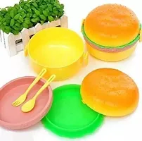 Stylish Plastic Solid Lunch Box-thumb3