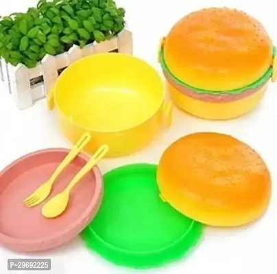 Stylish Plastic Solid Lunch Box-thumb4