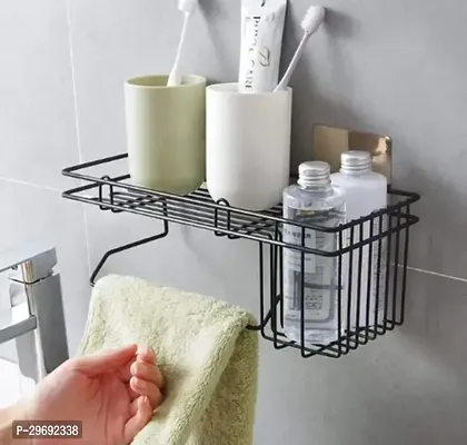 Self-Adhesive Cute Wall Hanging Bathroom Rack-thumb3