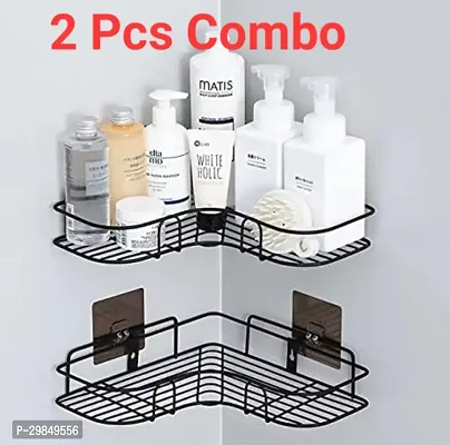 Wall Mounted Self-Adhesive Bathroom Corner Shelf, Combo