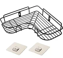 Multi Use Wall Mounted Self-Adhesive Corner Shelf-thumb1