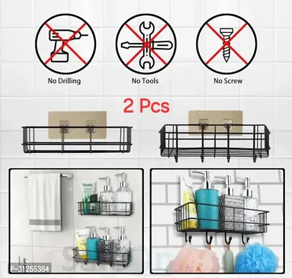 Multi Use Wall Mounted Self-Adhesive Corner Shelf, Combo