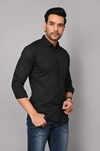 Stylish Cotton Solid Formal Shirt for Men-thumb2