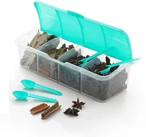 Trendy Curved Shape Designer Utility Multipurpose Box With Spoons Pack Of 1-thumb1