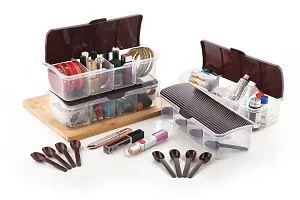 Metrolife Curved Shape Designer Utility Multipurpose Box With Spoons-thumb3