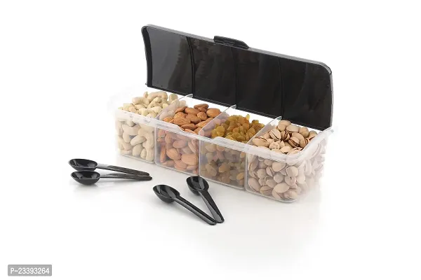 Metrolife Curved Shape Designer Utility Multipurpose Combo Box With Spoons-thumb3