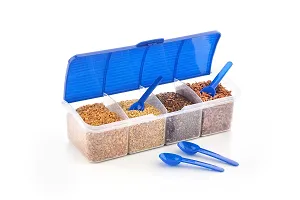 Metrolife Curved Shape Designer Utility Multipurpose Combo Box With Spoons-thumb1