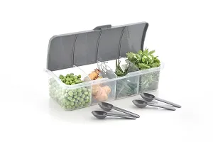 Metrolife Curved Shape Designer Utility Multipurpose Combo Box With Spoons-thumb2