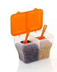 Metrolife 2 in 1 Transparent Masala Box || Multipurpose Kitchen Storage Food Container-thumb1