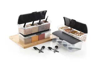 Metrolife Curved Shape Designer Utility Multipurpose Box With Spoons-thumb3