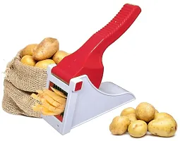 Metrolife French Fries Chips Maker Machine - Potato Chipser - Snacks Cutter Vegetable And Fruit Chopper Red-thumb1